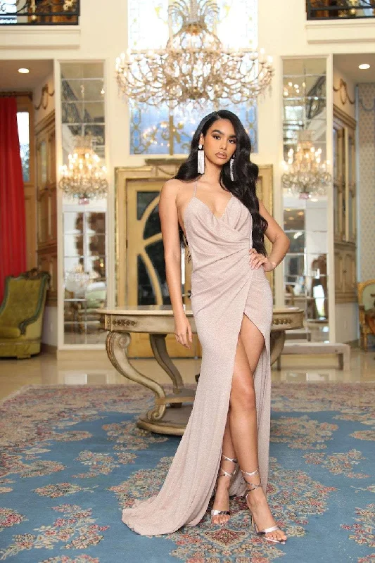 Hurry In DELIGHTFUL CREME EVENING DRESS