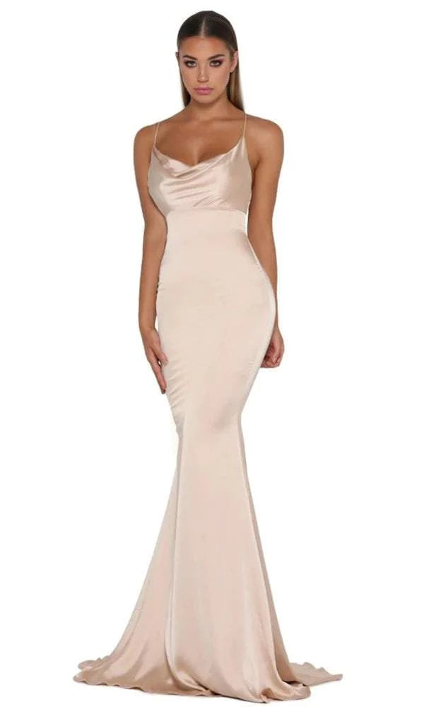 The Best Prices Bright Creme Evening Dress