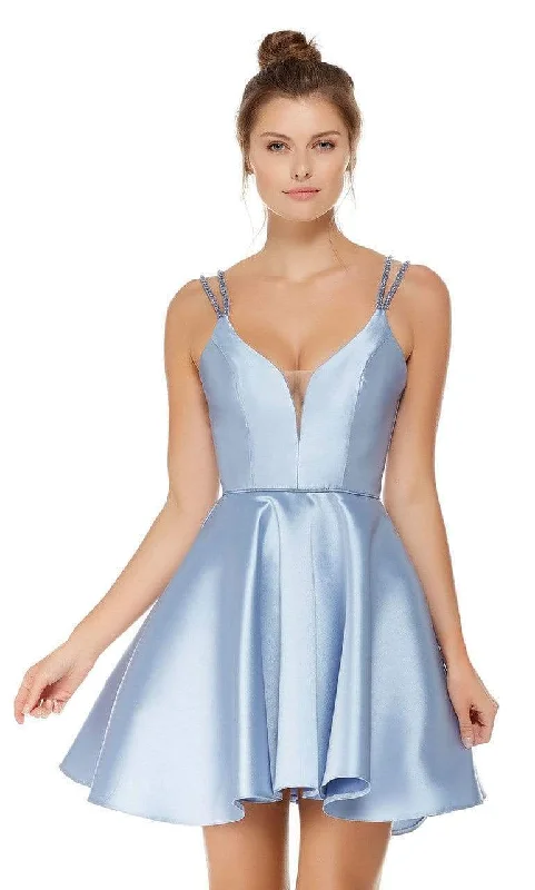 YEAR-End Sale Alyce Paris Beaded Straps Fit and Flare Cocktail Dress 3769