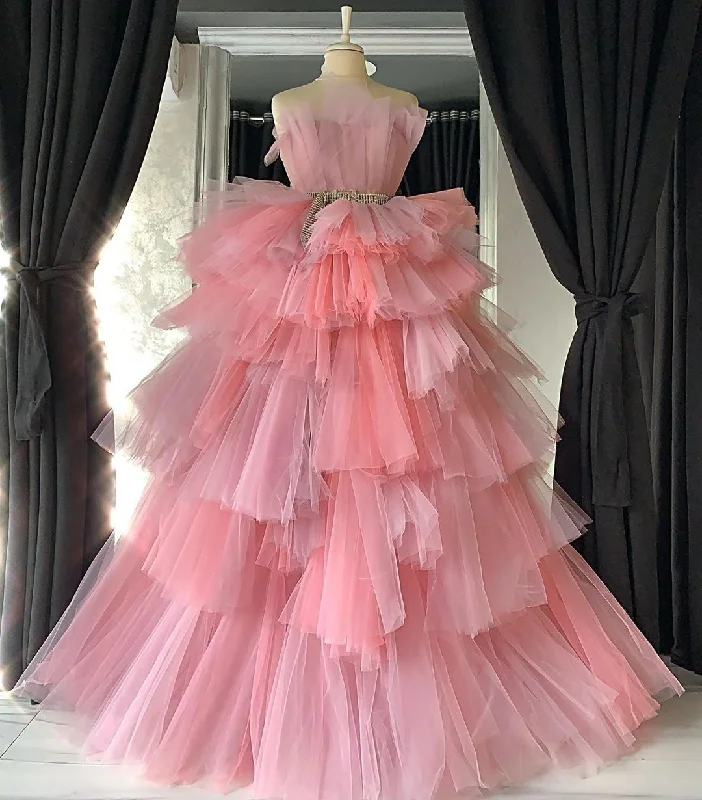 Low Prices Hellacious Frilled Evening Dress