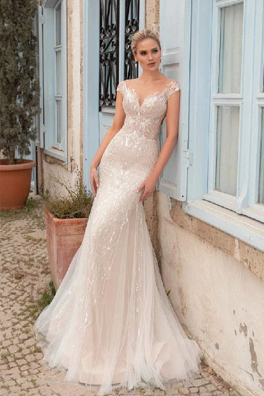 Bargain Prices Wedding Dress with Sequins A-line