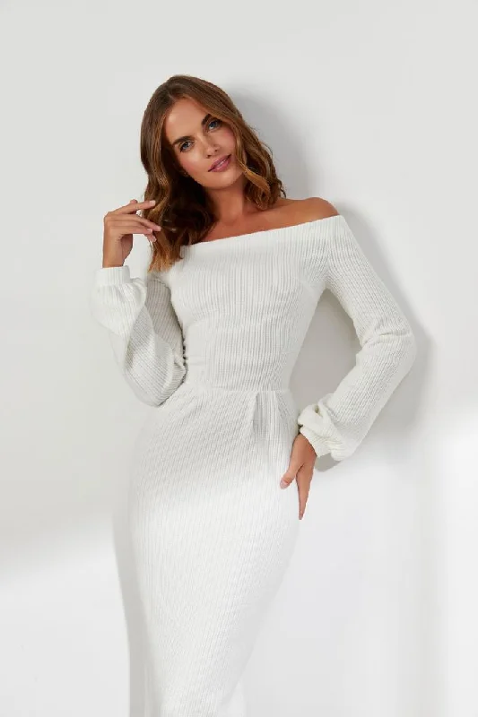 Price Drop Emblazoned White Wedding Dress