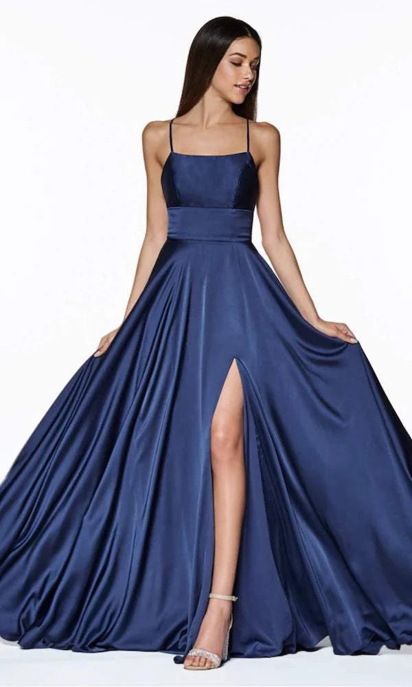 Final Markdown Fitted Blue Evening Dress