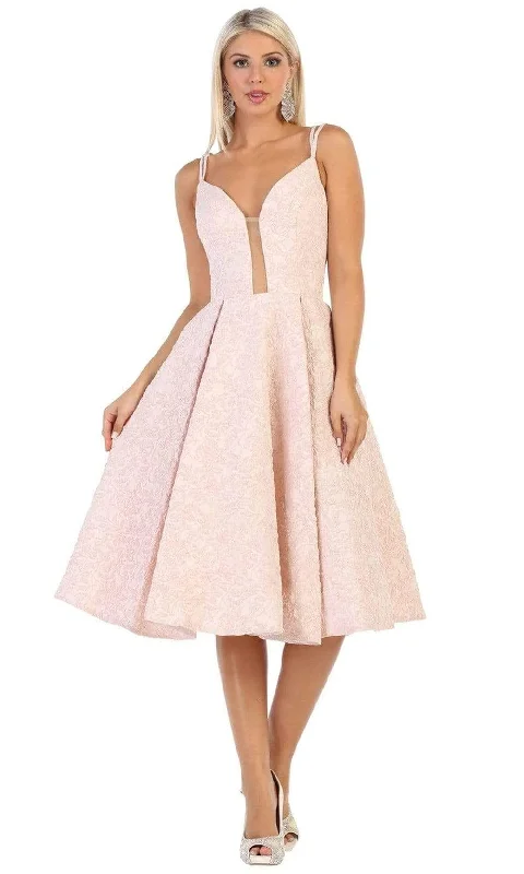Big Discounts May Queen - RQ7699 Plunging Sweetheart A-Line Cocktail Dress
