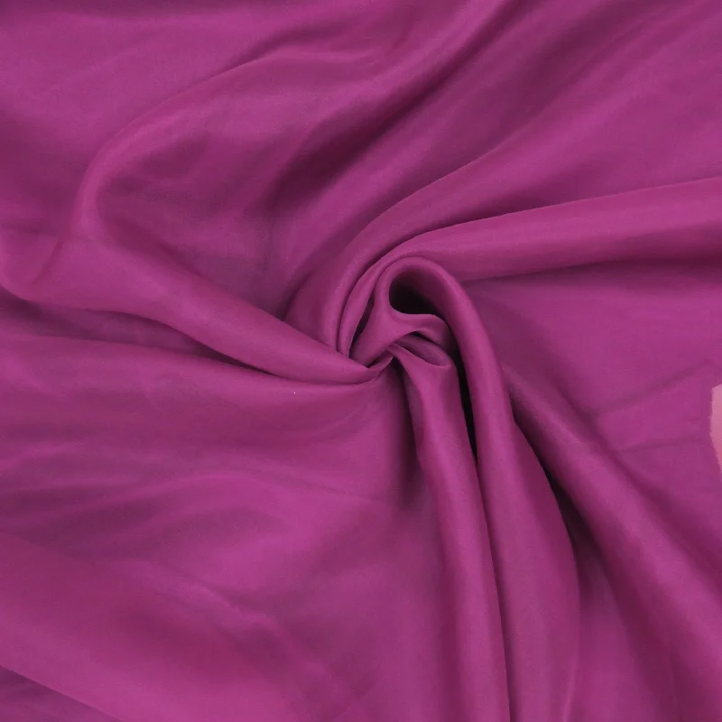 Act Now Solid Grape Silk Organza Fabric 54" 8mm