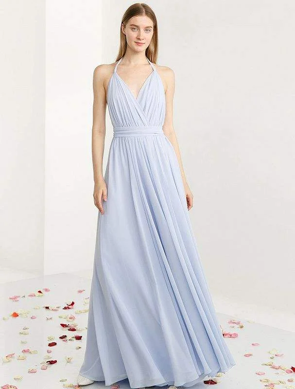 Big Discounts Hoary Light Blue Evening Dress
