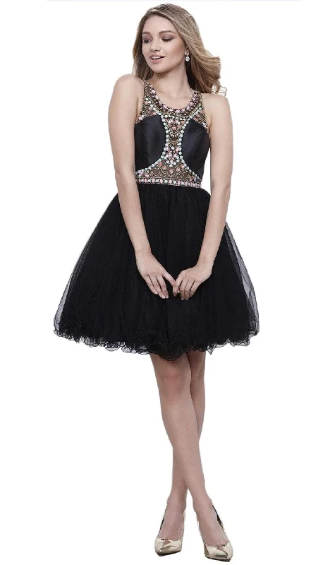 Midnight Madness Nox Anabel - 6250 Beaded Sleeveless Cocktail Dress