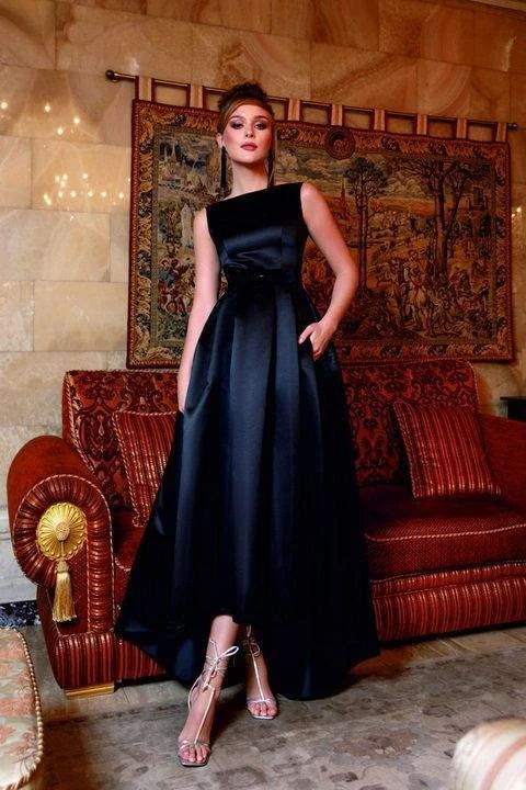 Deal Frenzy Orvieto Black Evening Dress