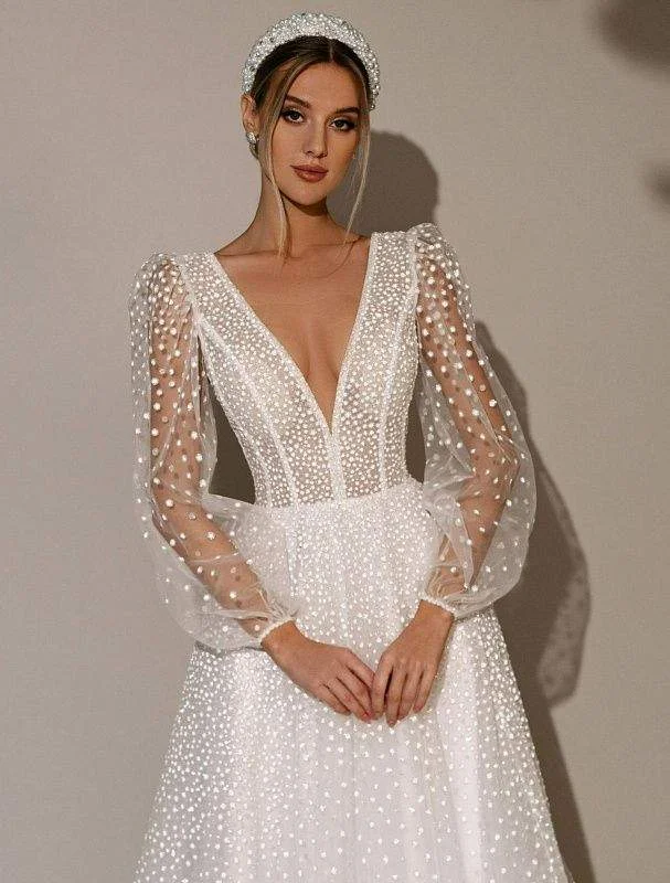 Super Bargain Rum White Wedding Dress