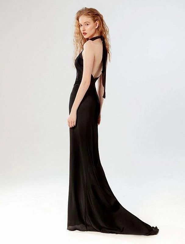 Super Sale Shealth Black Evening Dress