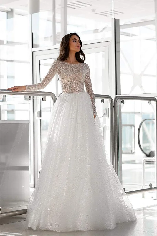 Quick Sale Wonderful Dazzling Pearl Wedding Dress
