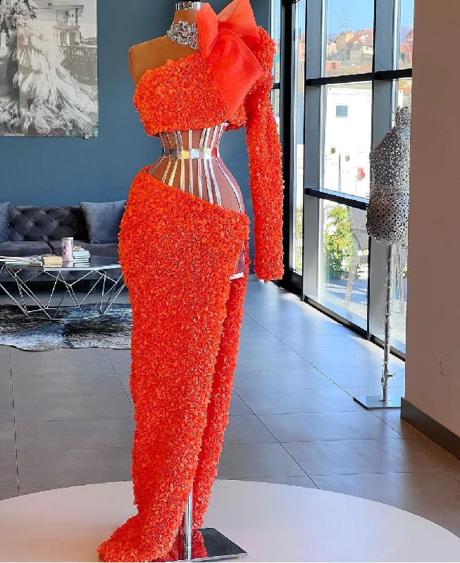 New Markdowns Luminescence One-Shoulder Evening Dress