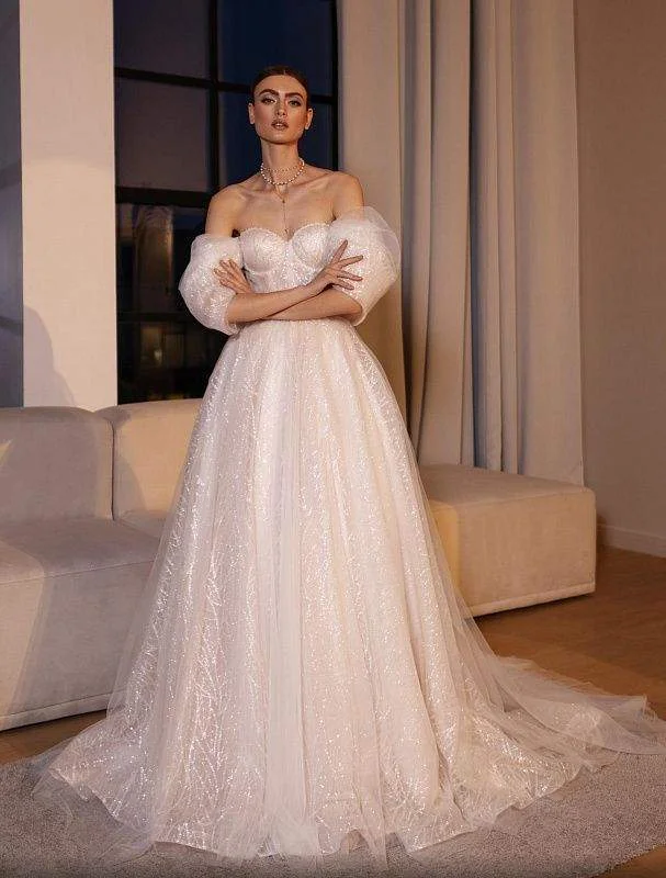 Incredible Offers Engrave White Wedding Dress