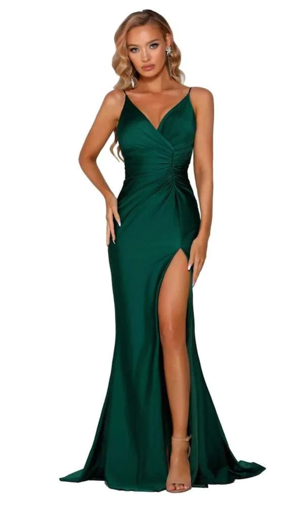 Midnight Madness Clean Green Evening Dress
