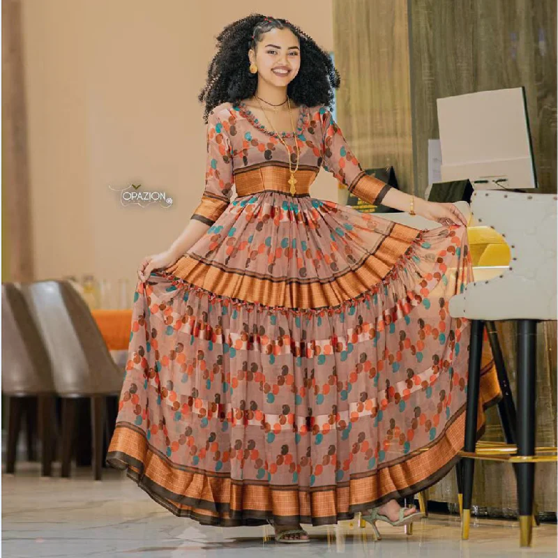 Exclusive Preview Tewabech Ethiopian Chiffon Kemis