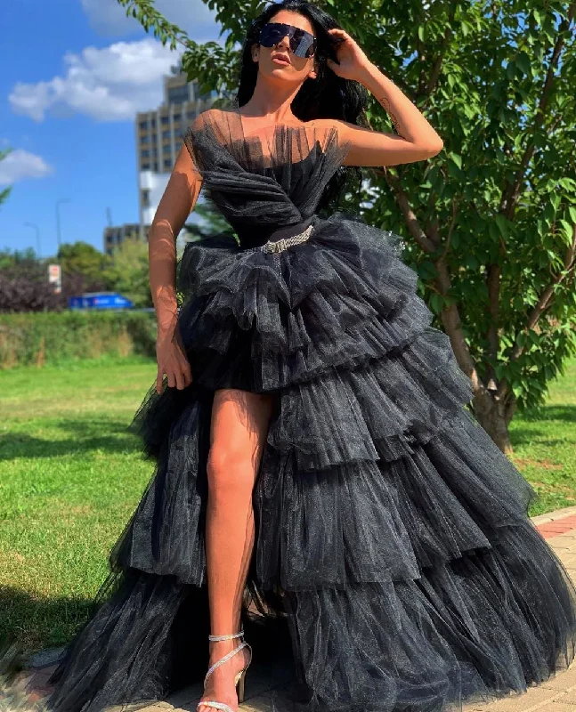 Blowout Sale Tantalizing Black Evening Dress