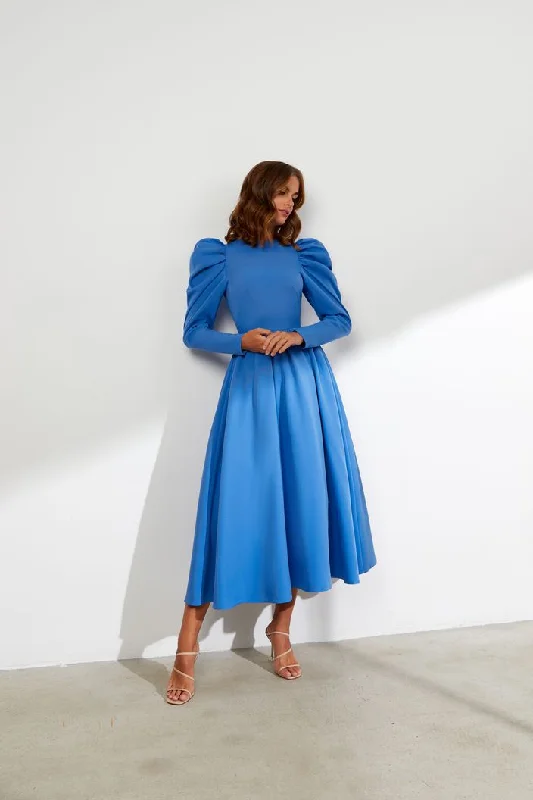 Early Access Beauteous Blue Evening Dress