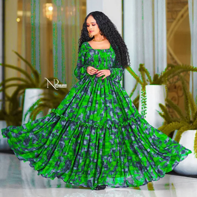 Limited Quantity Maya Ethiopian Chiffon Kemis
