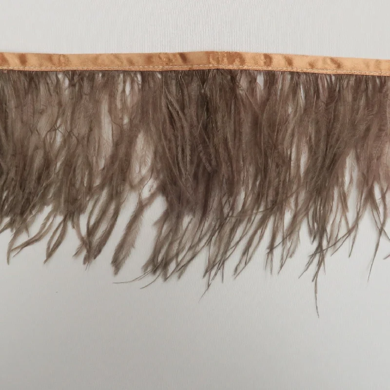 Today’s Deal Brown Ostrich Feather Trim 2 PLY