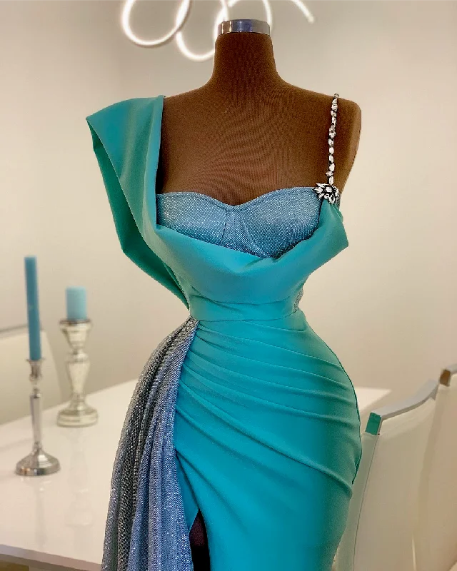 Grand Opening Sale Bellamy Elegant Blue Evening Dress