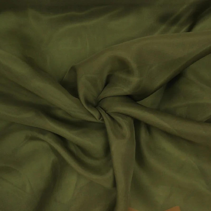Special Promotion Solid Olive Green Silk Organza Fabric 54" 8mm