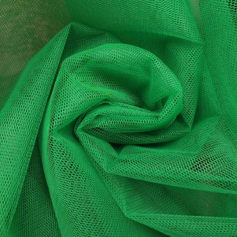 Buy Now Solid Green Blue Hard Tulle Fabric