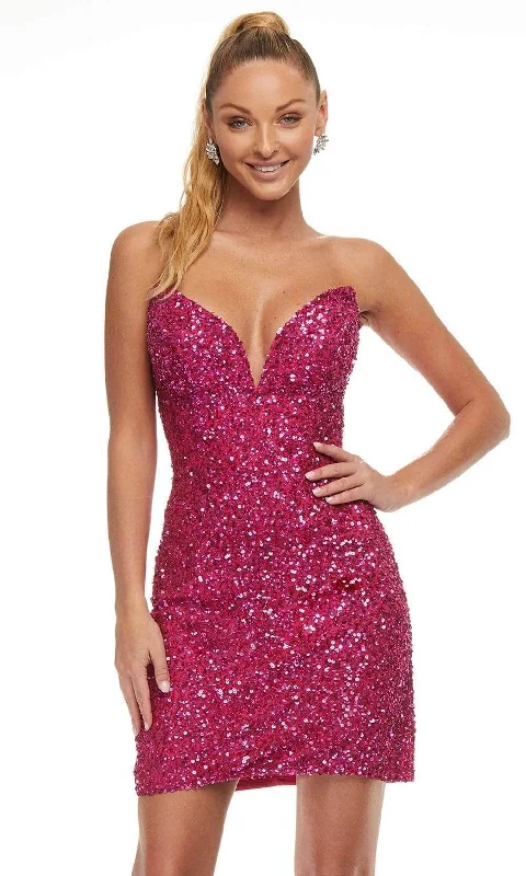 Special Price Ashley Lauren - Sequined Cocktail Dress 4474