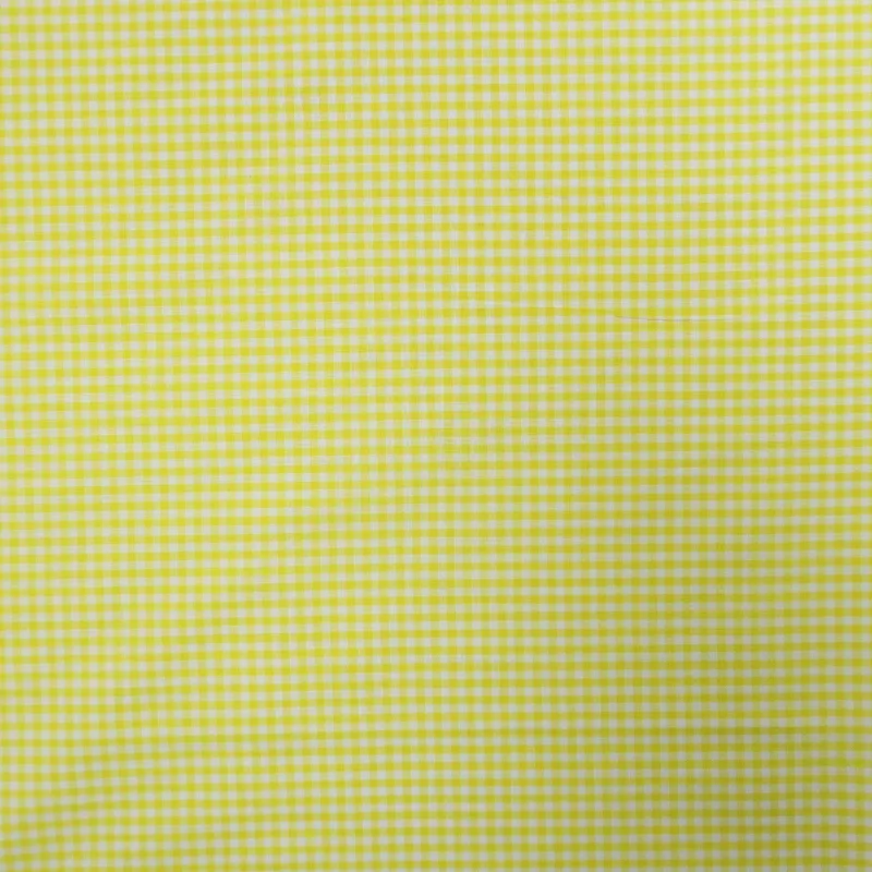 Huge Savings Yellow and White Shepards Check Cotton Blended Broadcloth