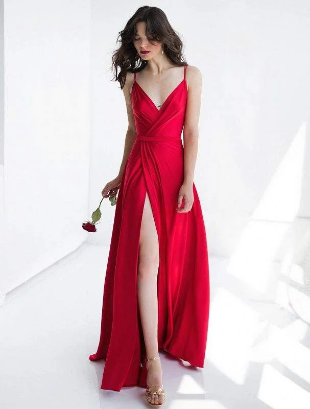 New Arrival White Cell Red Evening Dress