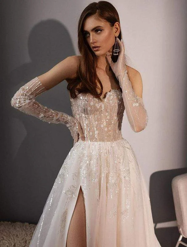 Online Specials Romped White Wedding Dress