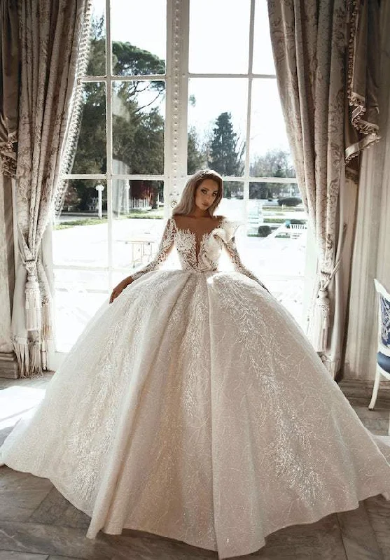 Buy Now Sparkly White Wedding Dress