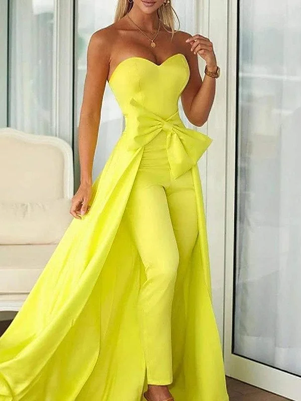 Instant Discount Atom Yellow Evening Dress