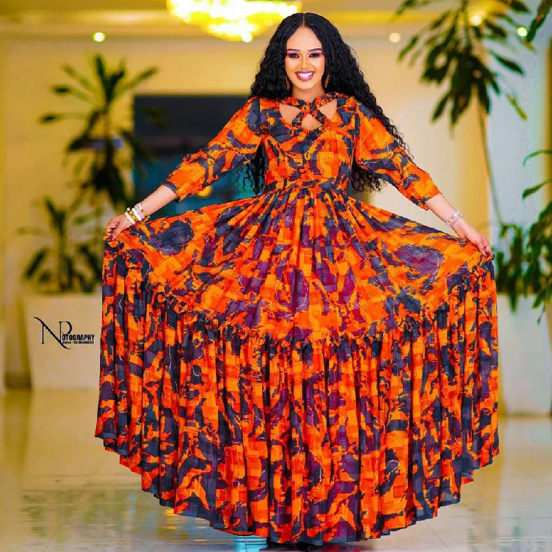Today’s Special Heran Habesha Chiffon Dress
