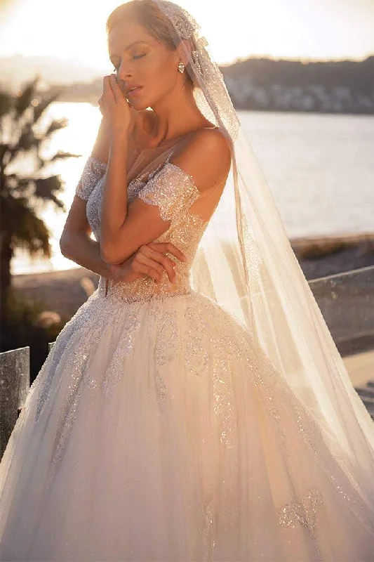 Year-End Sale Disney White Wedding Dress