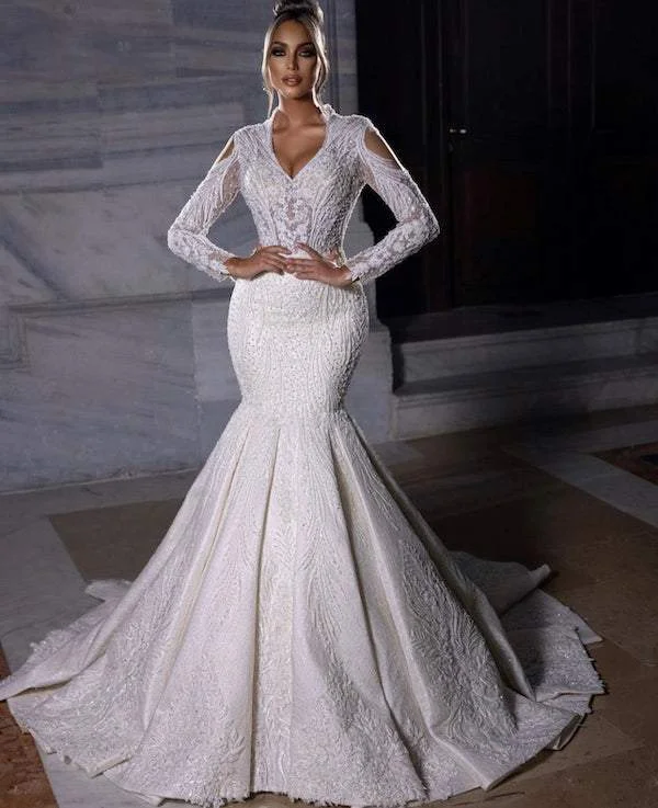 Amazing Deals Venation White Wedding Dress