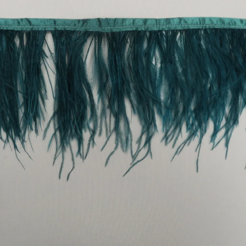 Epic Deals Teal Ostrich Feather Trim 2 PLY