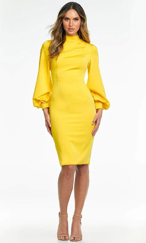 Low Prices Ashley Lauren - Bishop Sleeve Sheath Cocktail Dress 4487