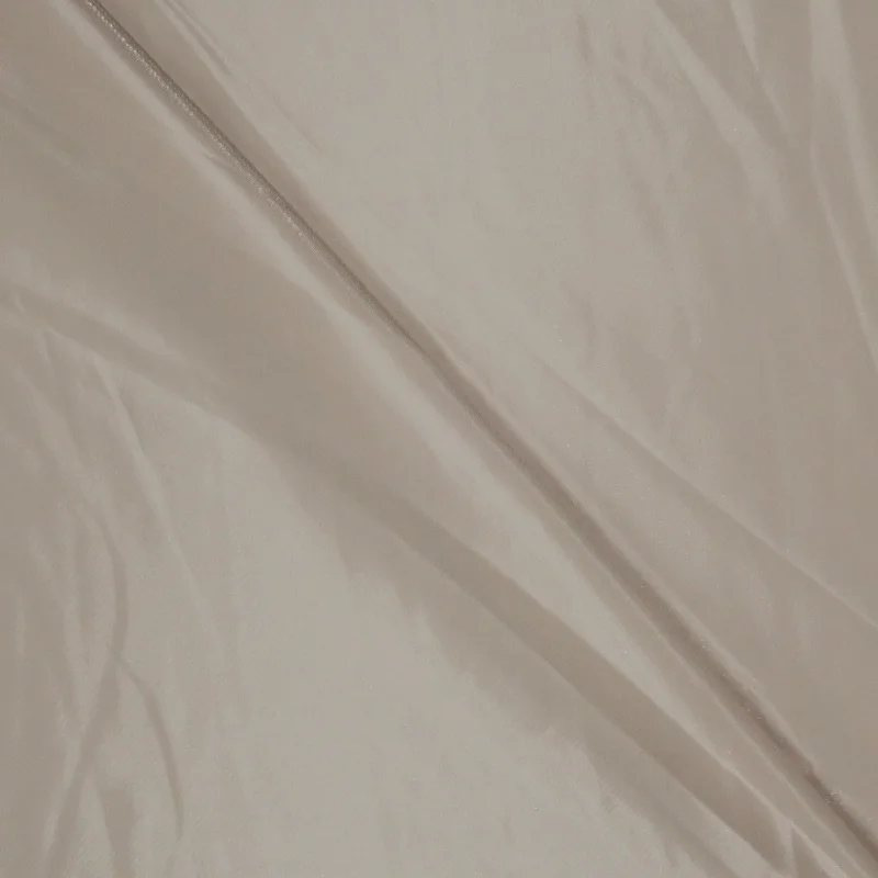 Overstock Beige Solid Crystal Mikado Fabric