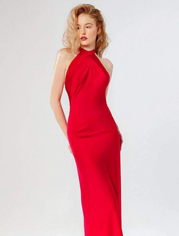 Price Buster Glair Red Evening Dress