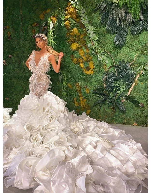 Anniversary Sale Luxury Mermaid Wedding Gown