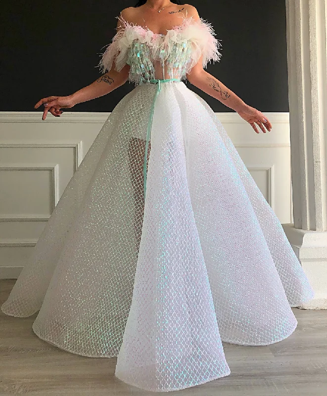 Warehouse Sale Aarya Off  Shoulder Evening Party Dress