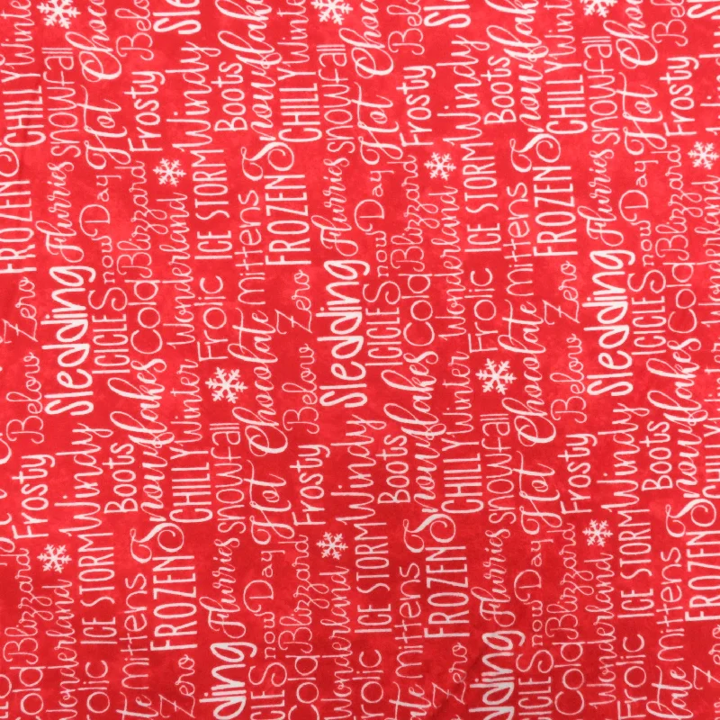 Crazy Deals Christmas Cheer Printed Cotton Blended Flannel