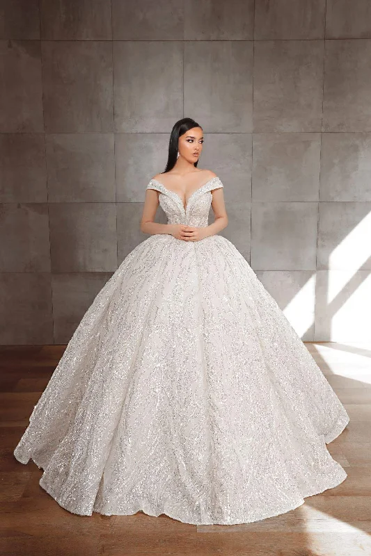 Holiday Sale Calm White Wedding Dress