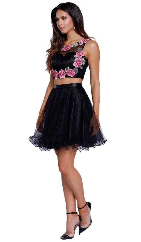 Exclusive Offers Nox Anabel - 6228 Embroidered Two-Piece Short A-line Dress