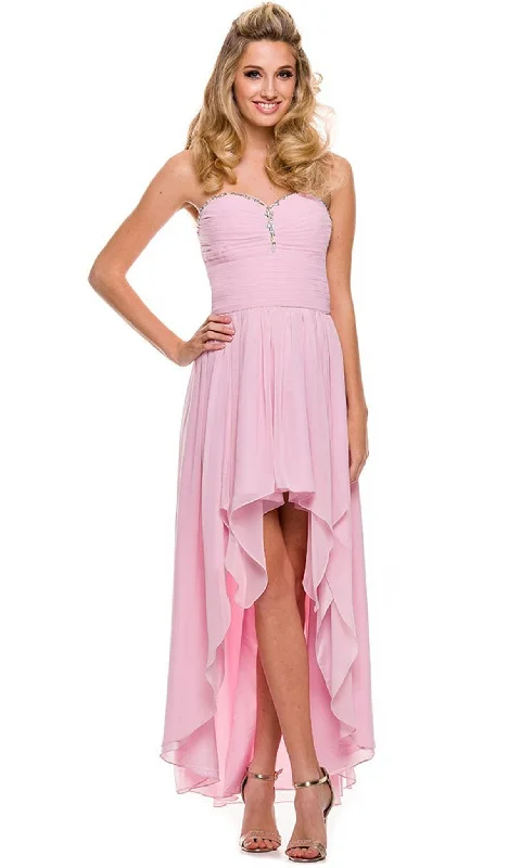 Exclusive Preview Nox Anabel - 2699 Strapless Ruched High Low Dress