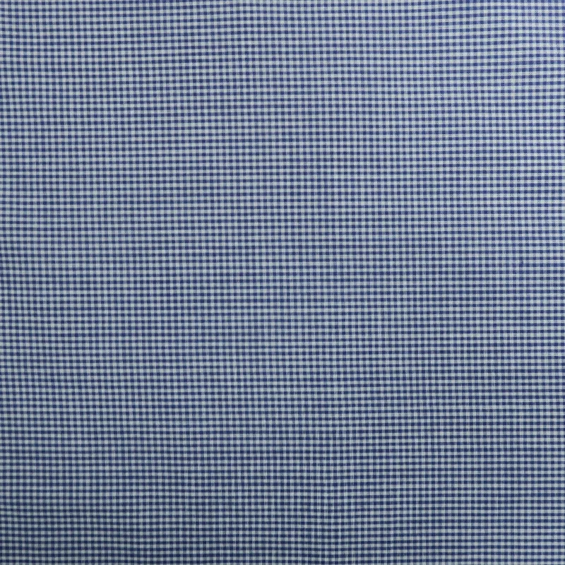 Deal Mania Purple and White Shepards Check Cotton Blended Broadcloth