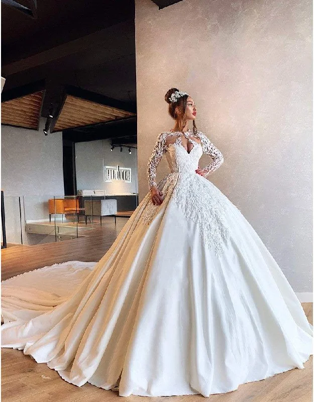 Exclusive Preview White Ball Gown With Lace