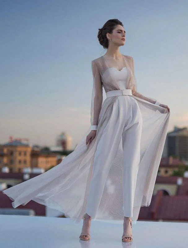 Loyalty Reward Sizzler White Wedding Jumpsiut