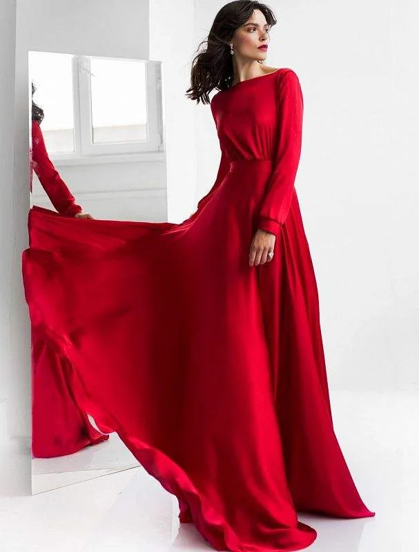 Limited Edition Splice Red Evening Dress