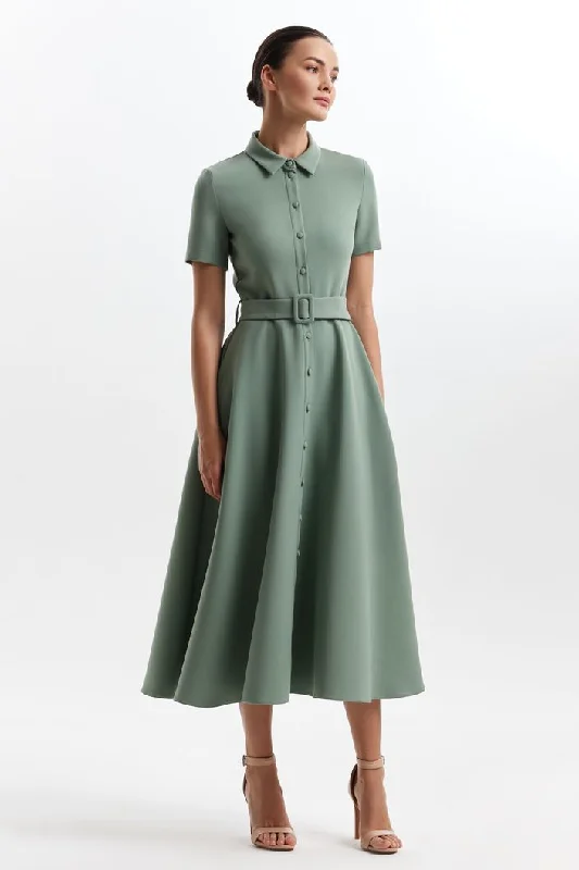 Shop and Save Pastel Green Formal Gown Evening Dress